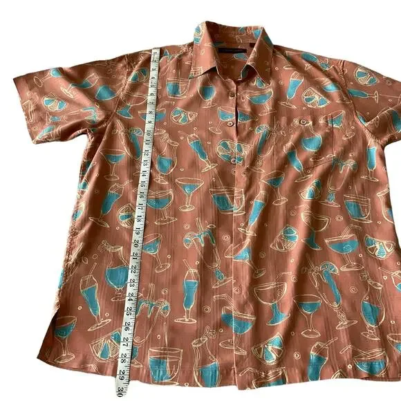 Tori Richard Button Down Silk Shirt Men's XL - Picture 5 of 5